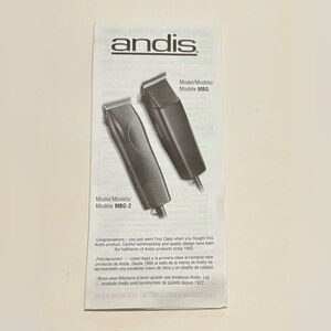 Andis MBG-2 Clippers - Sleek Design
